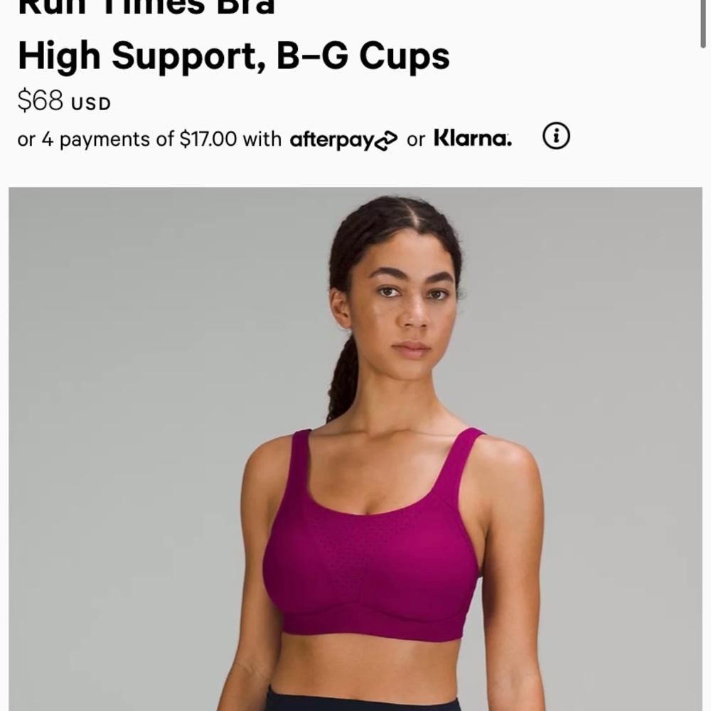 Lululemon Running Bra